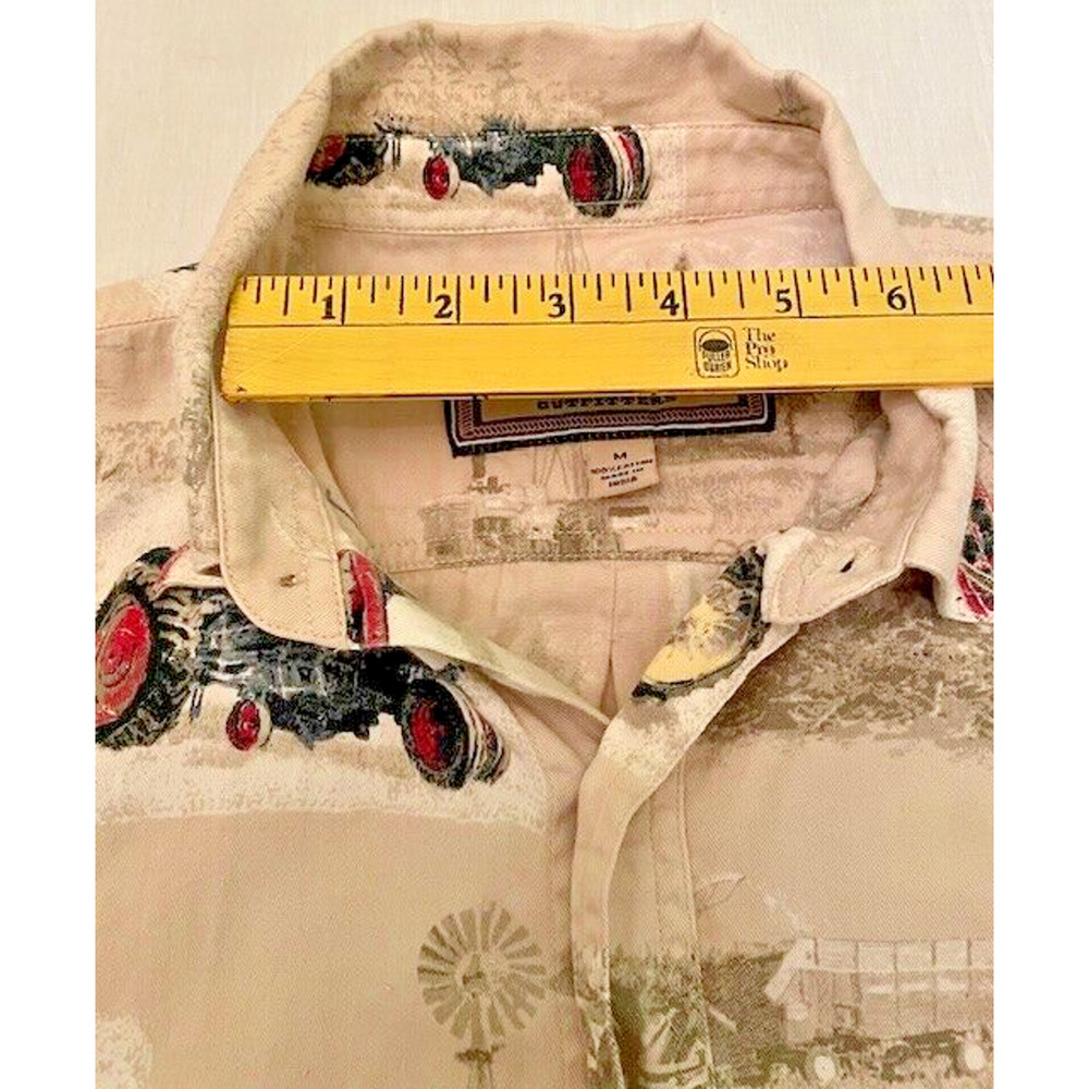 Vintage Bit and Bridle Men's Short Sleeve Western Tractors Shirt Size M - Picture 7 of 10